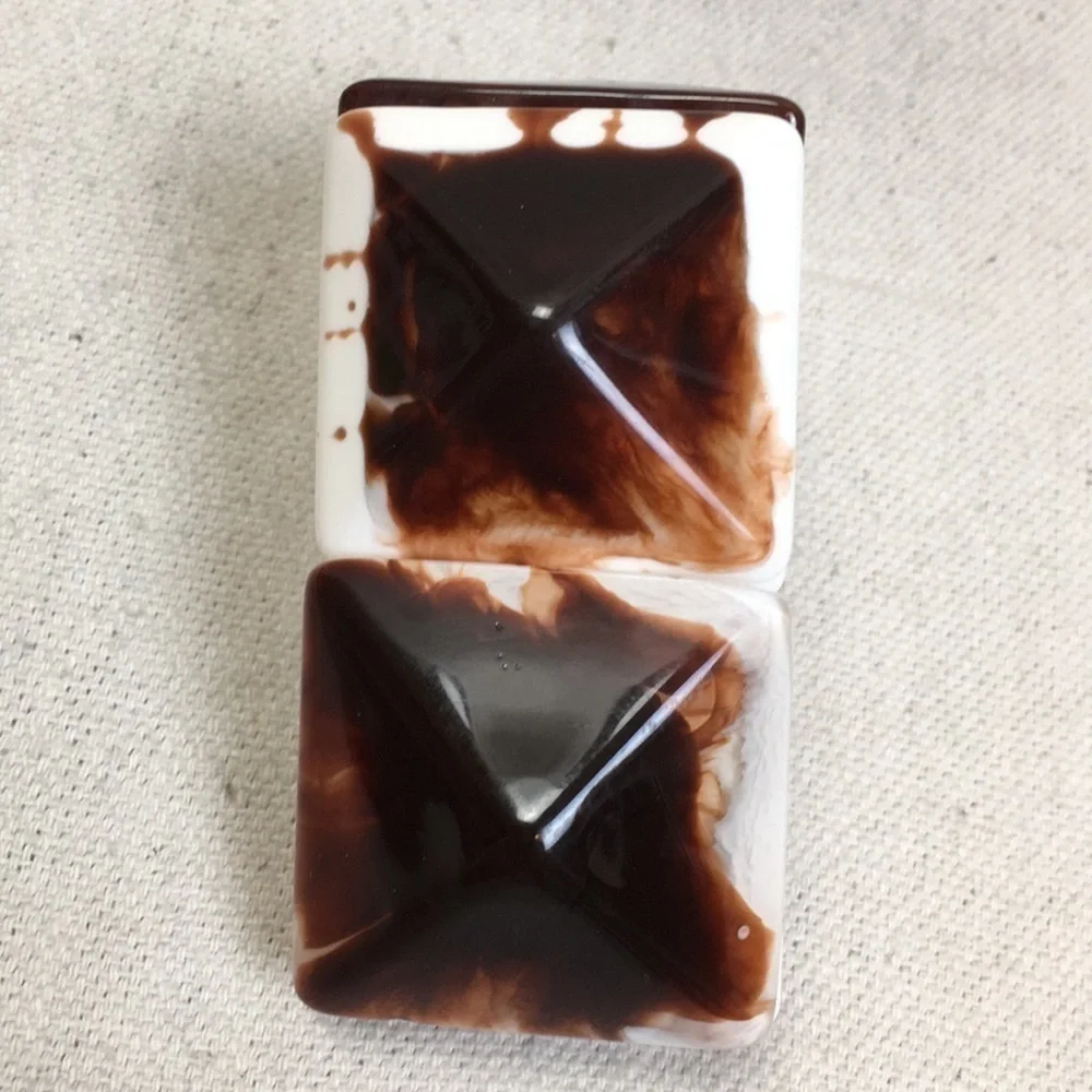 Vintage Funky Mod Chunky resin pyramid bracelet